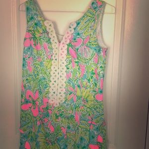 Lilly Pulitzer Pink and Green Floral Dress